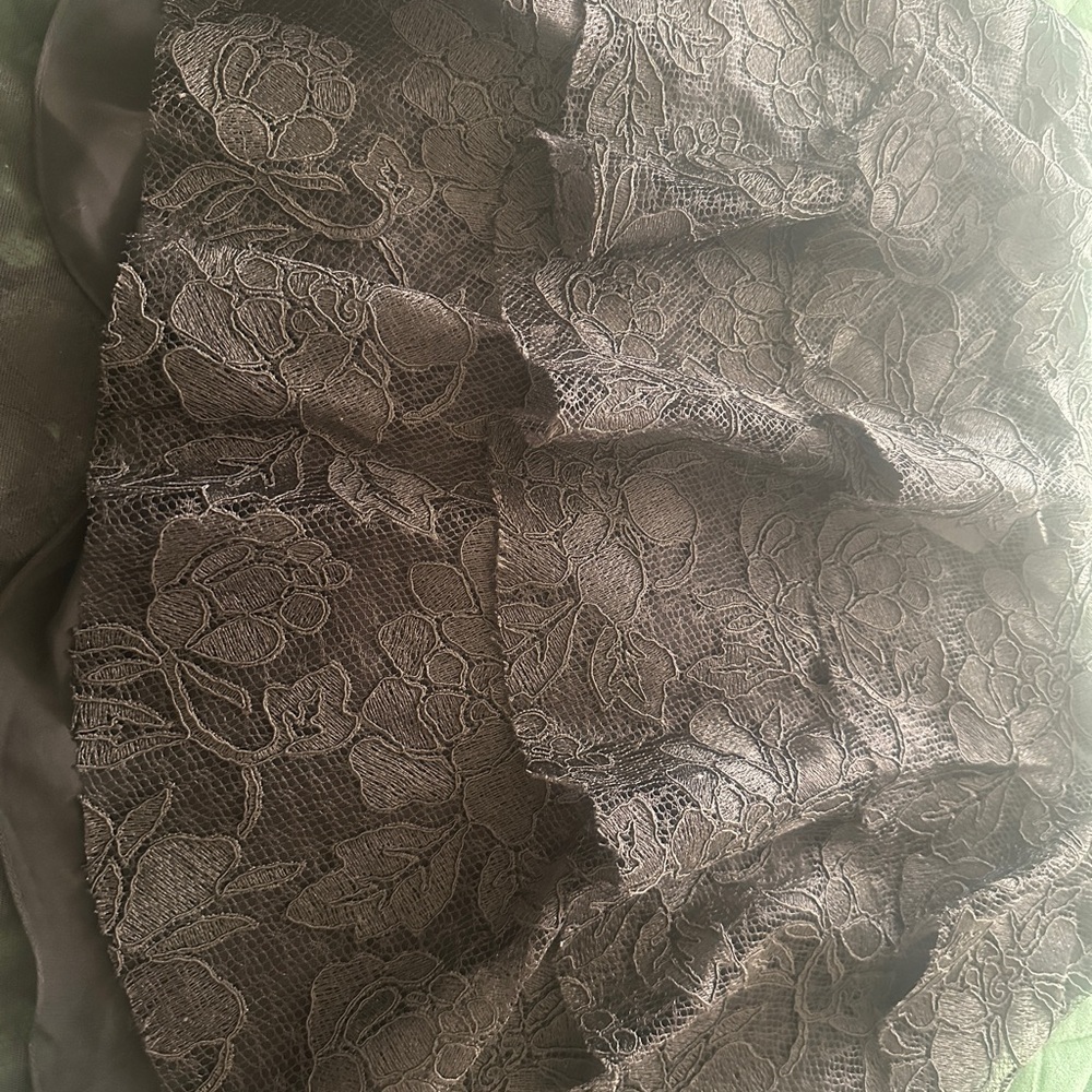 Sachin + Babi Black Tiered Lace Strapless Top - Picture 6 of 7
